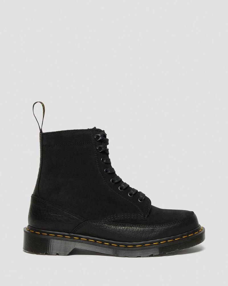 Black Men's Dr Martens 1460 Guard Made in England Leather Lace Up Boots | CA 512XYU